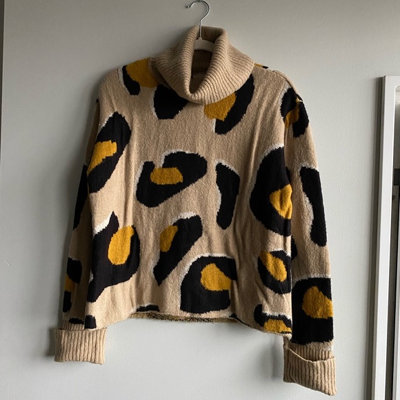 Anthropologie Animal Print Sweater - Picture 1 of 5